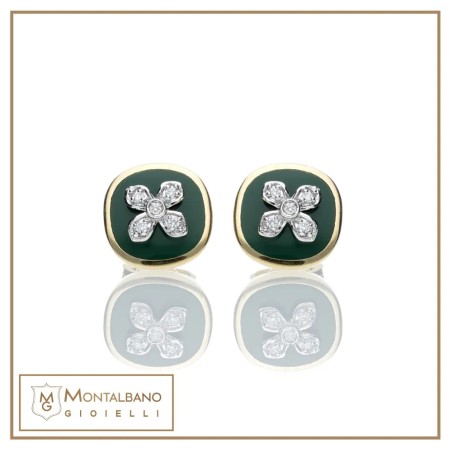 orecchini Allegra smalto fiore piccolo